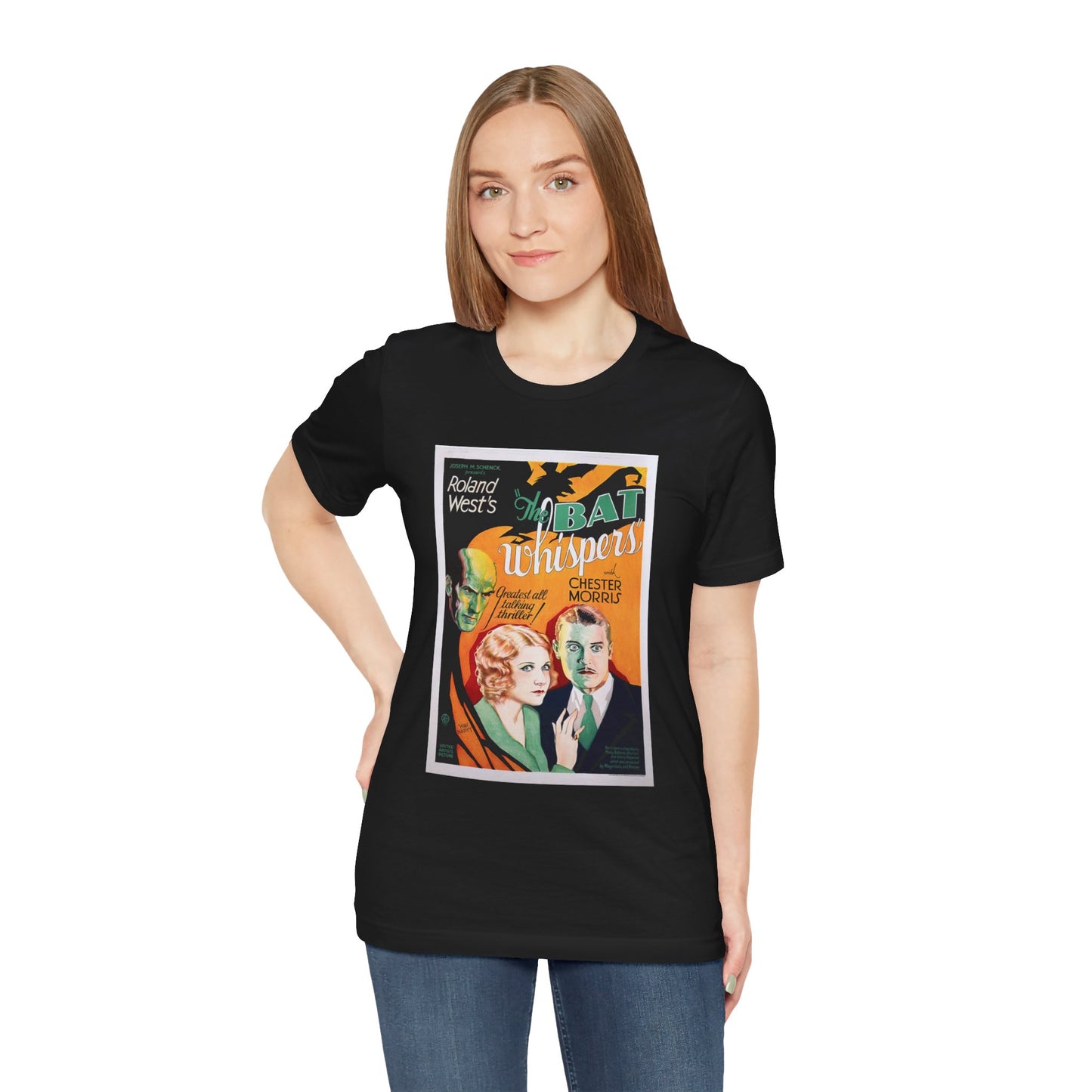 Vintage 'The Bat Whispers' Movie Poster T-Shirt - Retro Cinema Wear