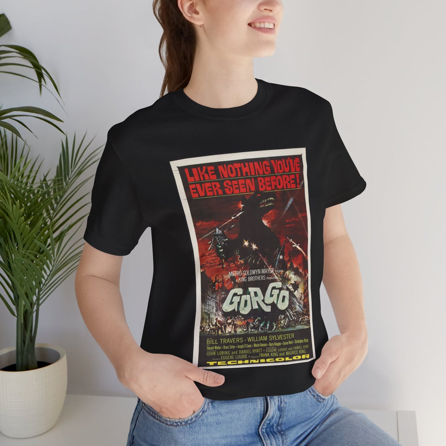 Vintage 'Gorgo' Movie Poster Men's T-Shirt - Retro Cinema Wear