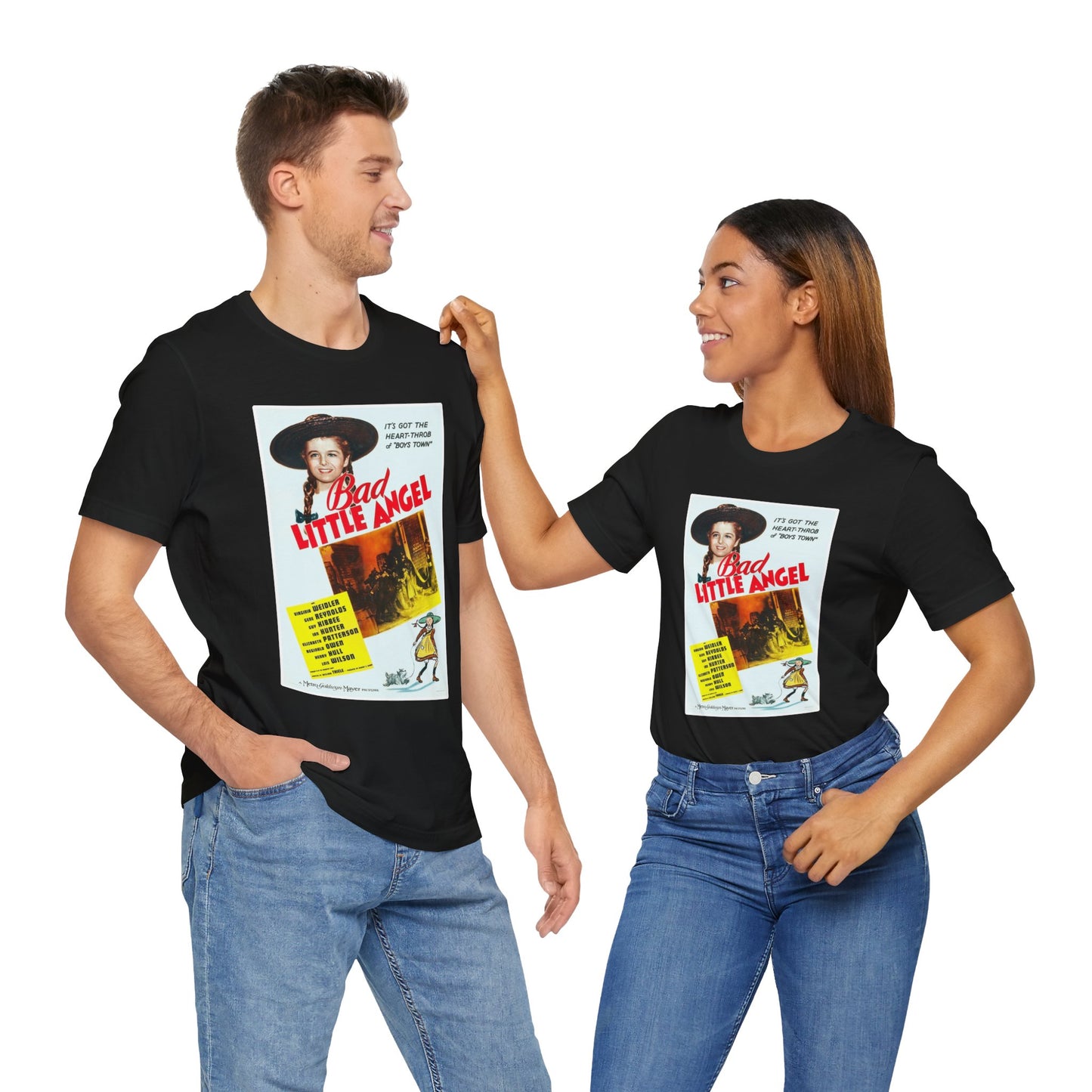 Vintage 'Bad Little Angel' Movie Poster T-Shirt - Retro Cinema Wear