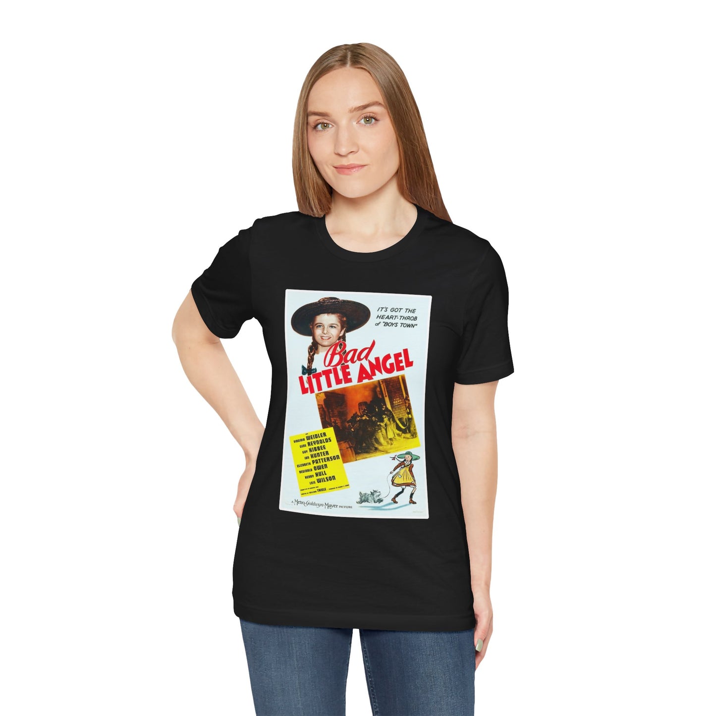 Vintage 'Bad Little Angel' Movie Poster T-Shirt - Retro Cinema Wear