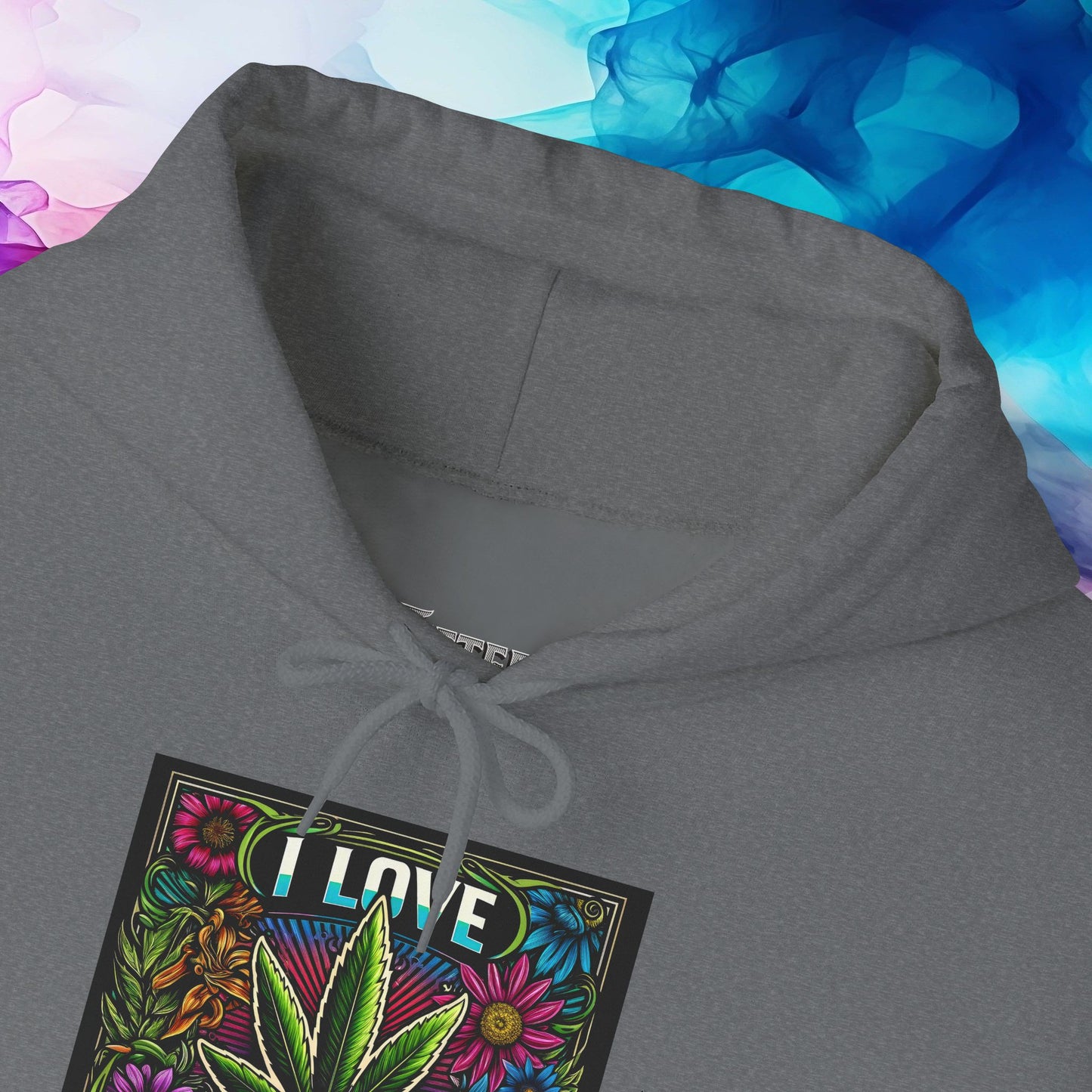 I Love Gardening Cannabis Hoodie – Colorful Weed Leaf Pullover