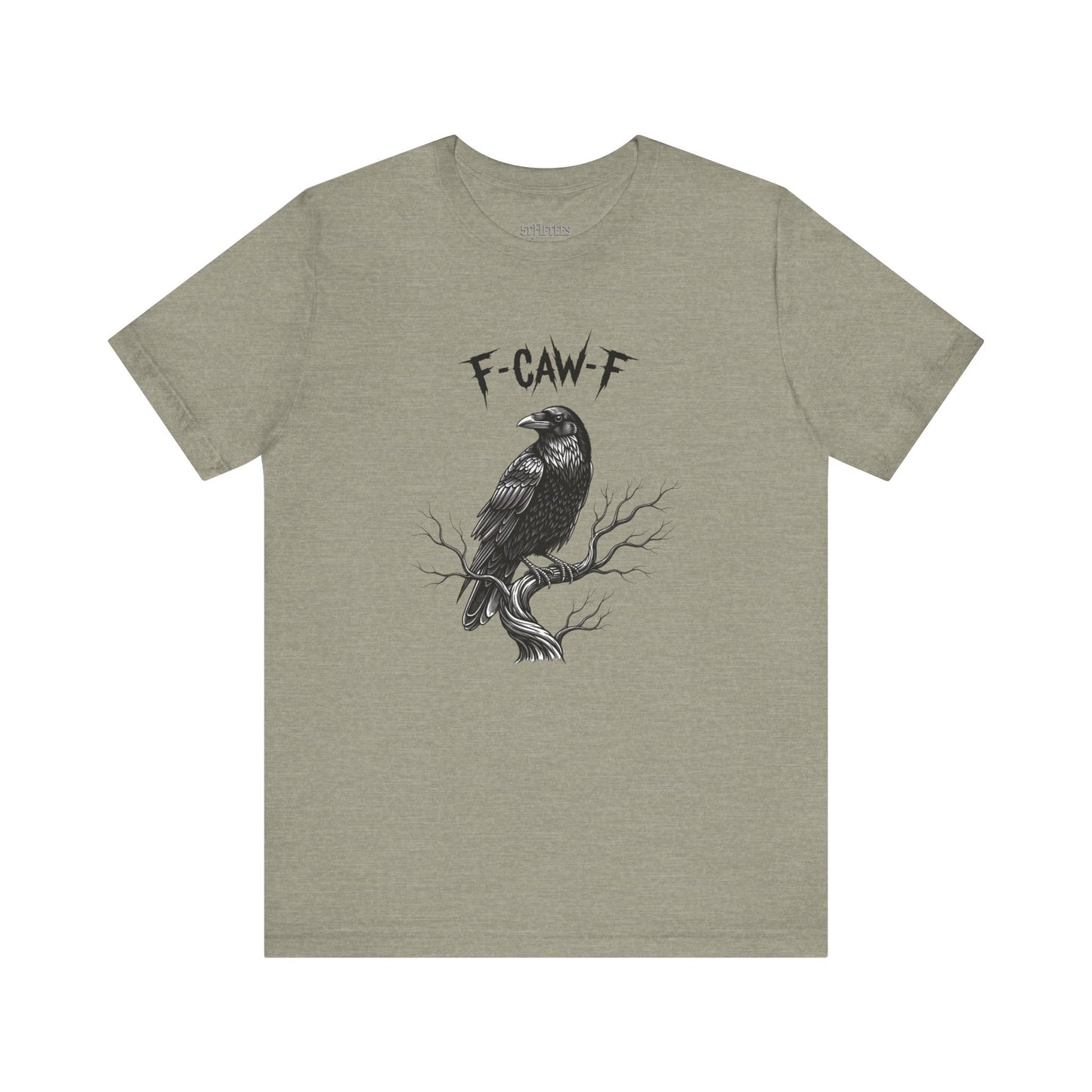 F-Caw-F Raven Graphic Tee – Gothic Crow Humor T-Shirt