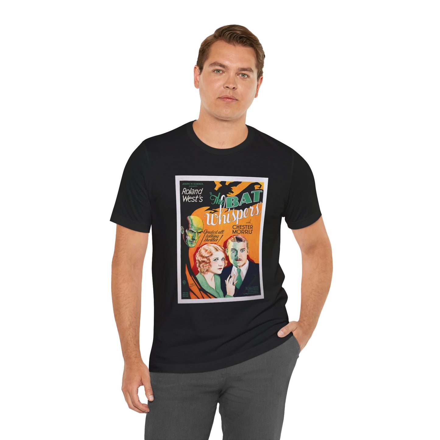 Vintage 'The Bat Whispers' Movie Poster T-Shirt - Retro Cinema Wear