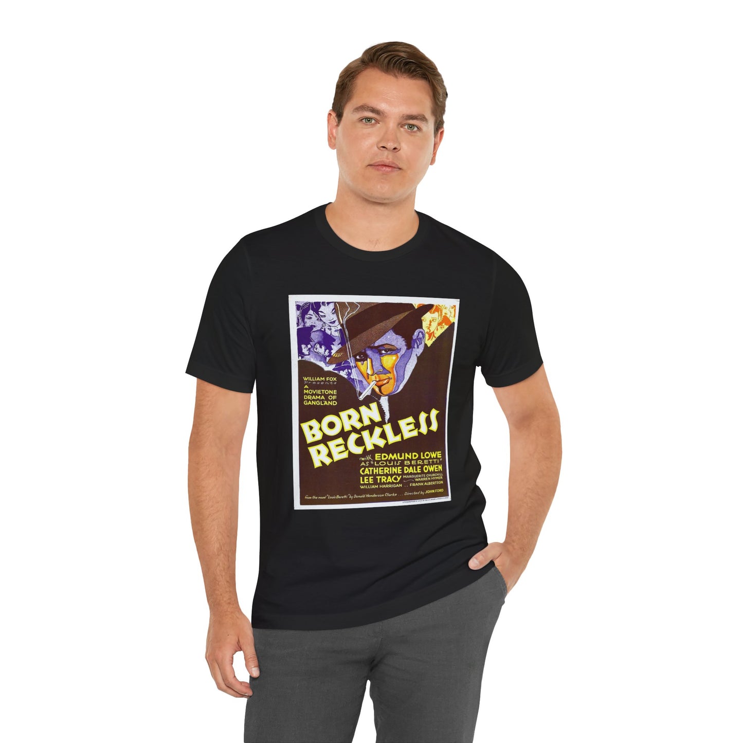 Born Reckless Vintage Movie Poster T-Shirt