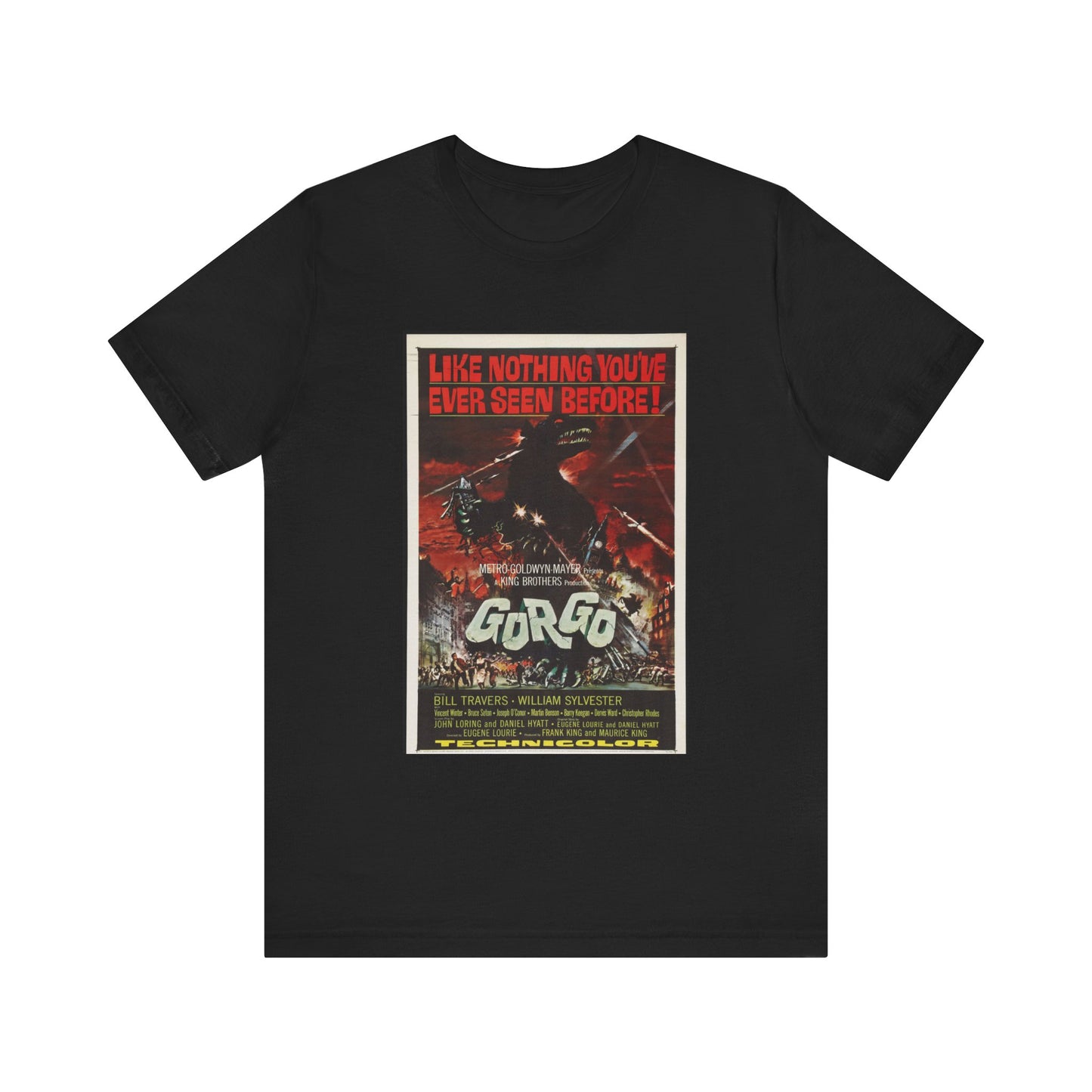Vintage 'Gorgo' Movie Poster Men's T-Shirt - Retro Cinema Wear