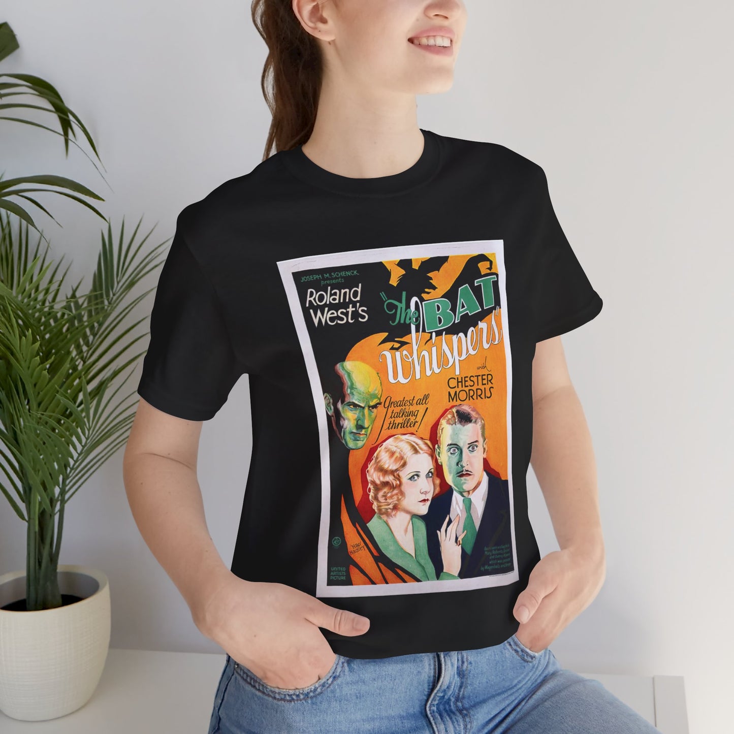 Vintage 'The Bat Whispers' Movie Poster T-Shirt - Retro Cinema Wear