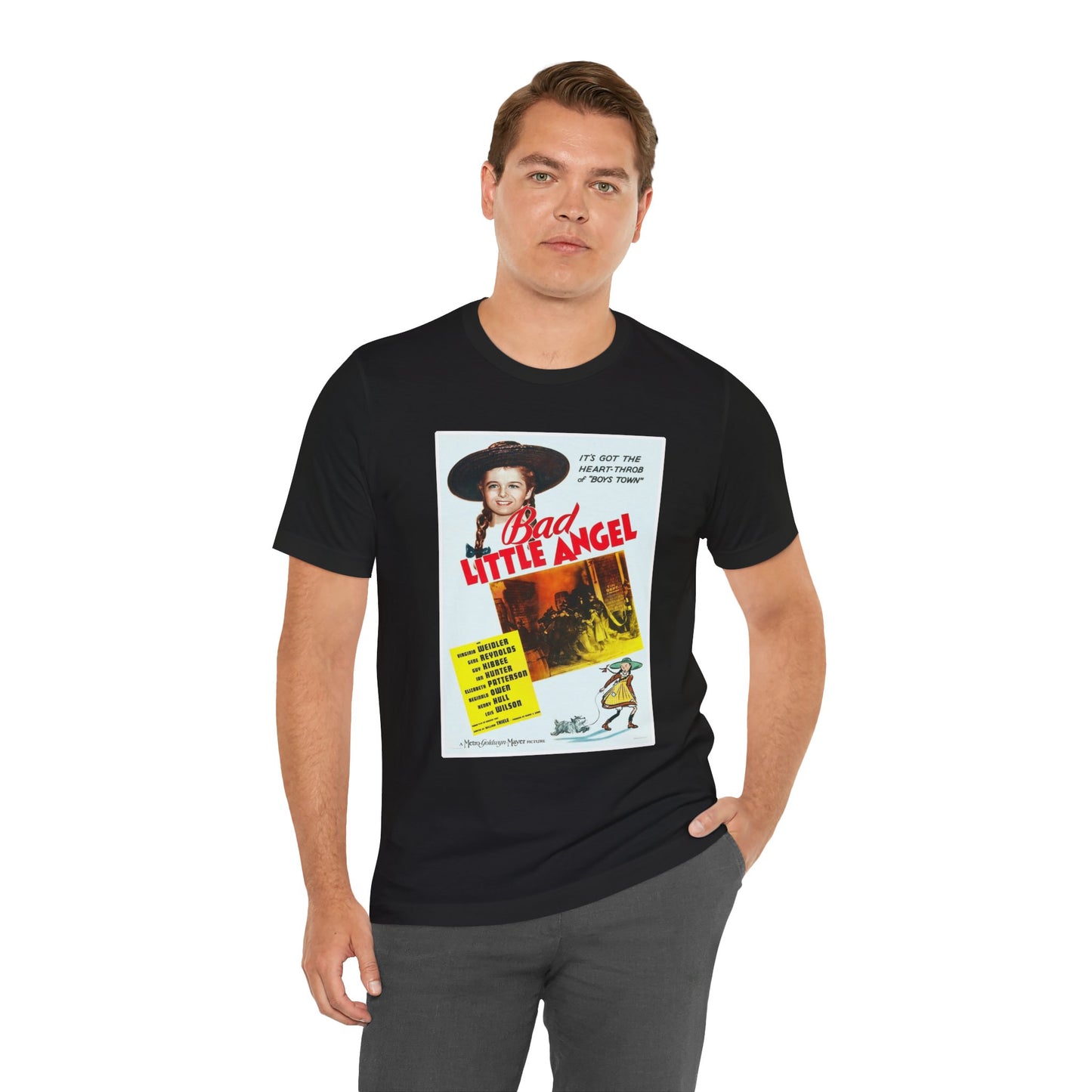 Vintage 'Bad Little Angel' Movie Poster T-Shirt - Retro Cinema Wear