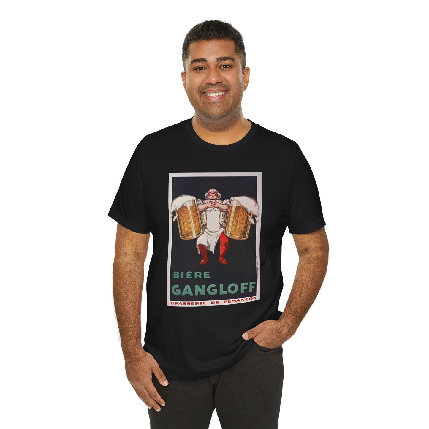 Vintage Biere Gangloff Men's T-Shirt - Retro Brewery Ad