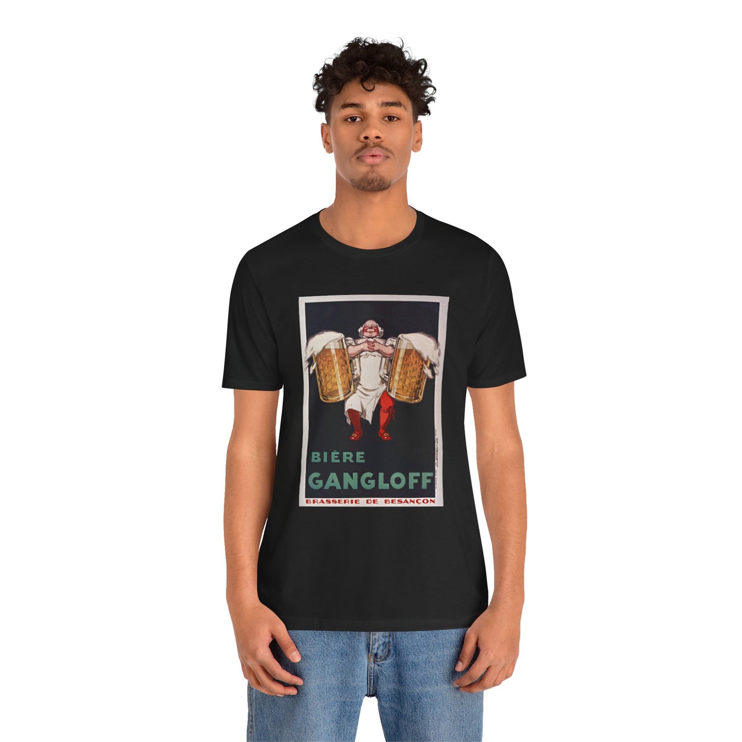 Vintage Biere Gangloff Men's T-Shirt - Retro Brewery Ad