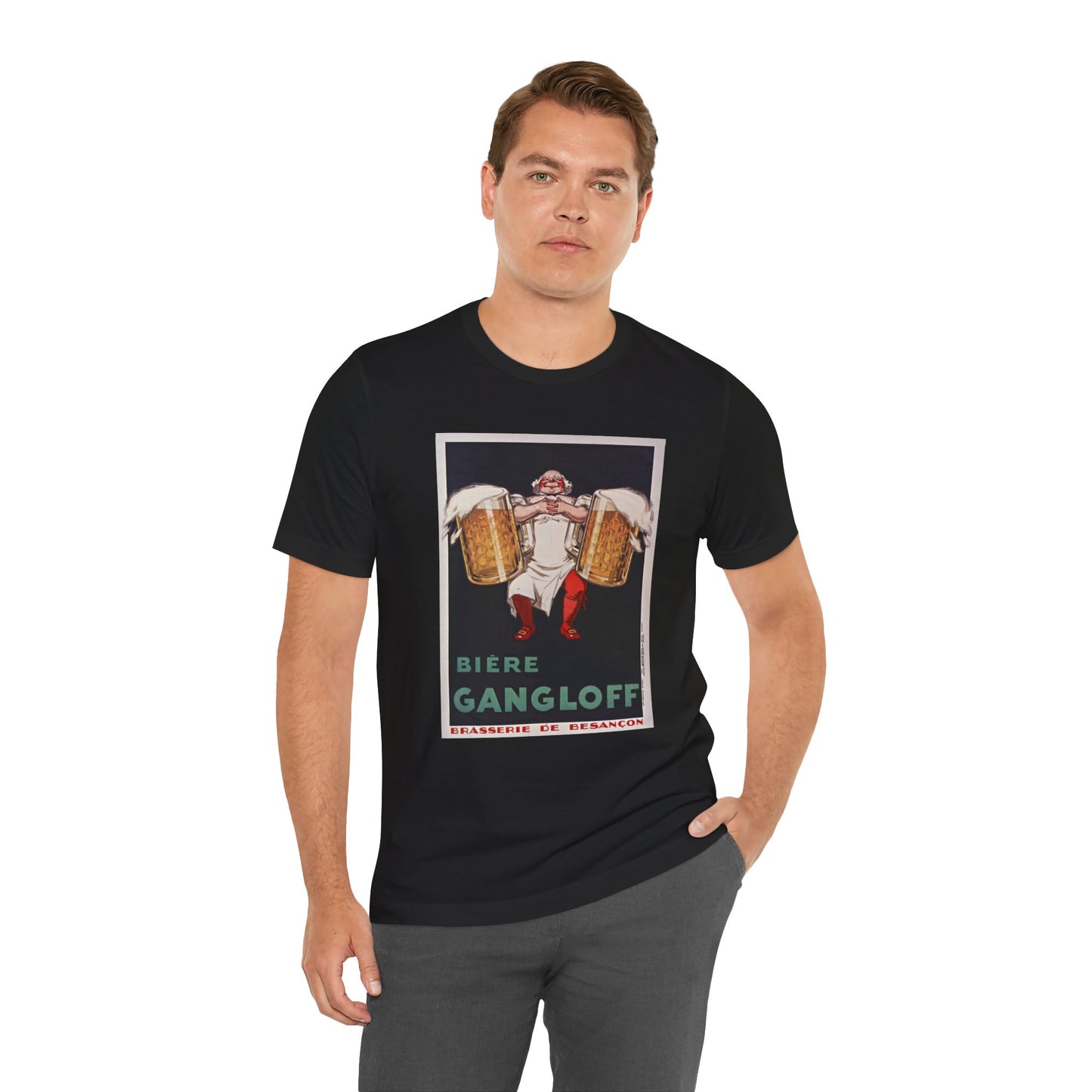 Vintage Biere Gangloff Men's T-Shirt - Retro Brewery Ad