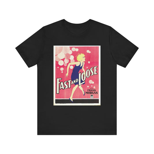 Vintage 'Fast and Loose' Movie Poster T-Shirt - Retro Film Wear