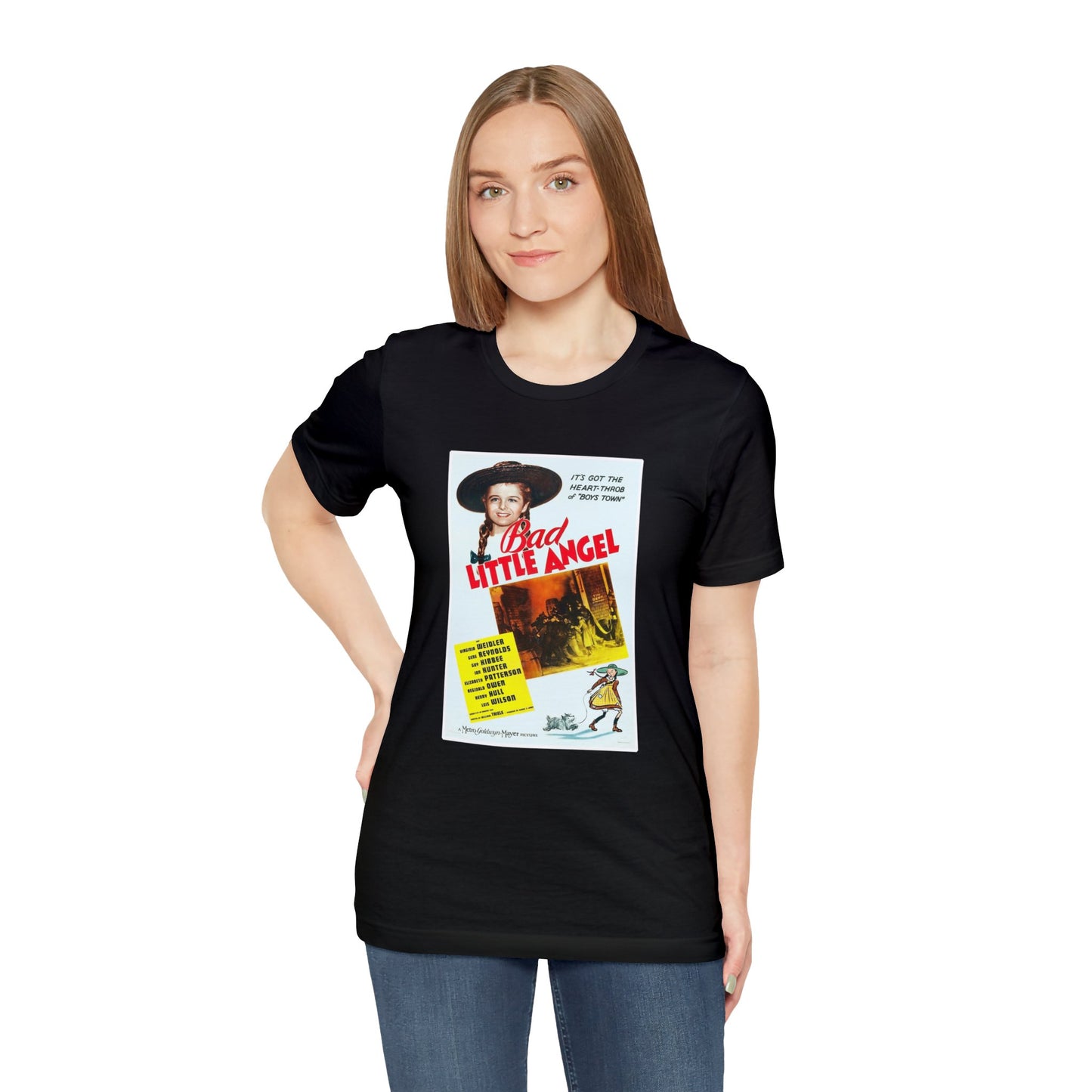 Vintage 'Bad Little Angel' Movie Poster T-Shirt - Retro Cinema Wear