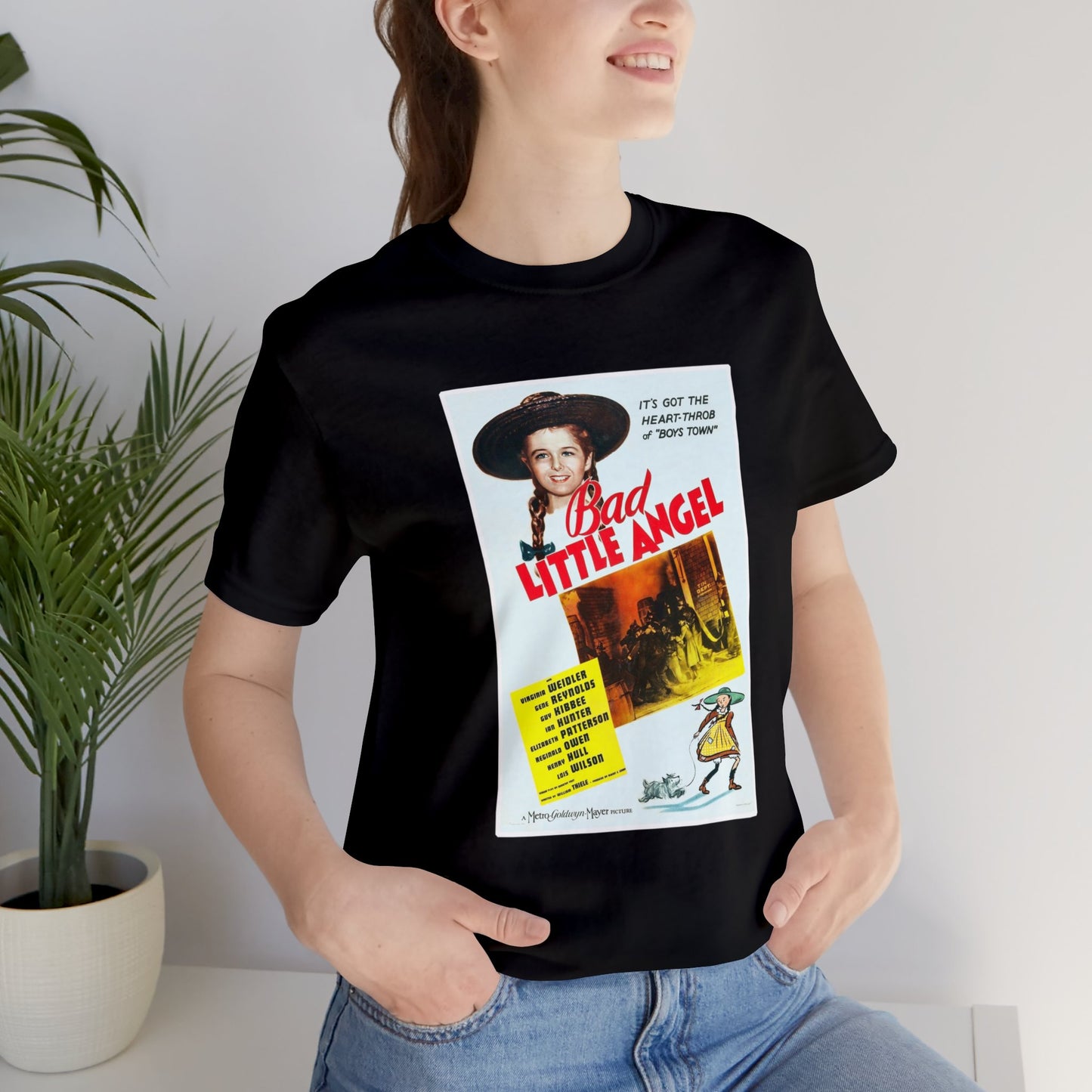 Vintage 'Bad Little Angel' Movie Poster T-Shirt - Retro Cinema Wear