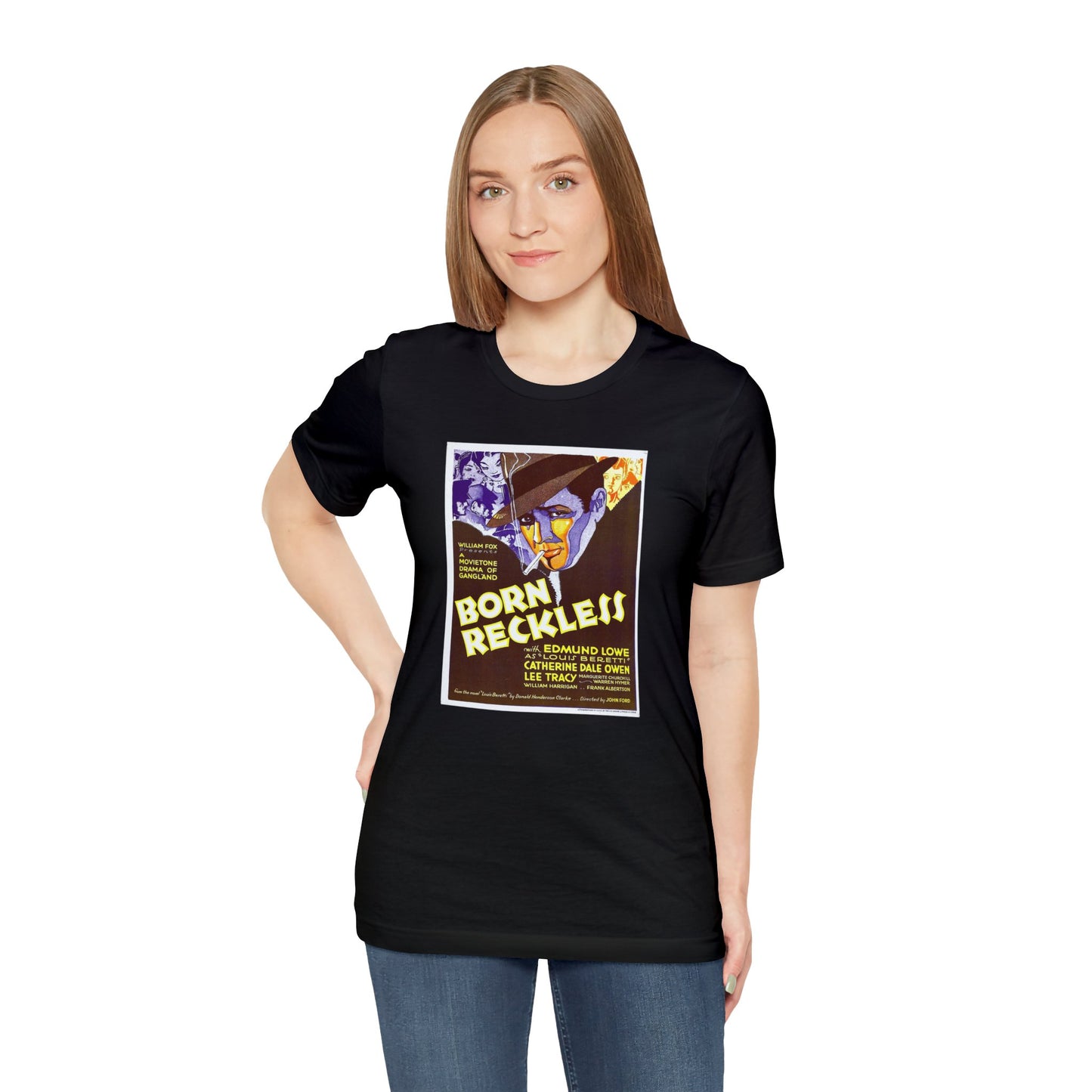 Born Reckless Vintage Movie Poster T-Shirt