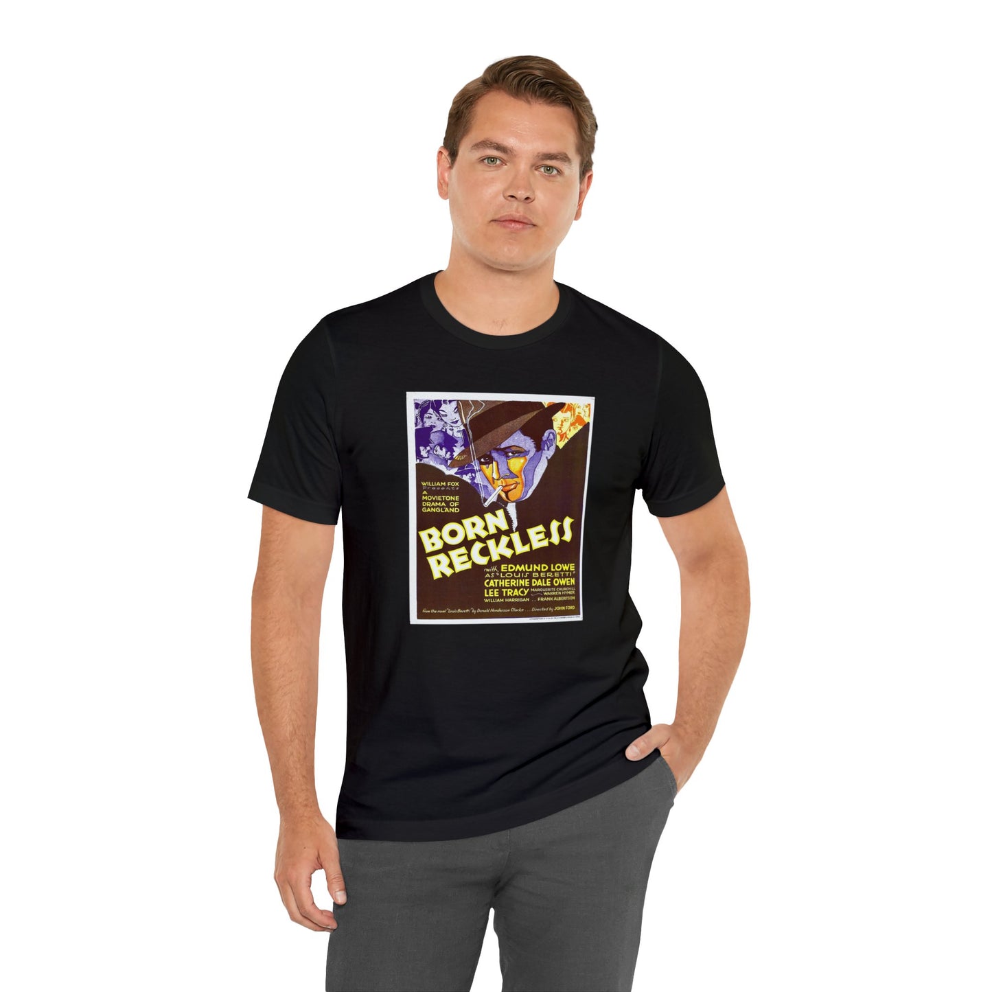 Born Reckless Vintage Movie Poster T-Shirt