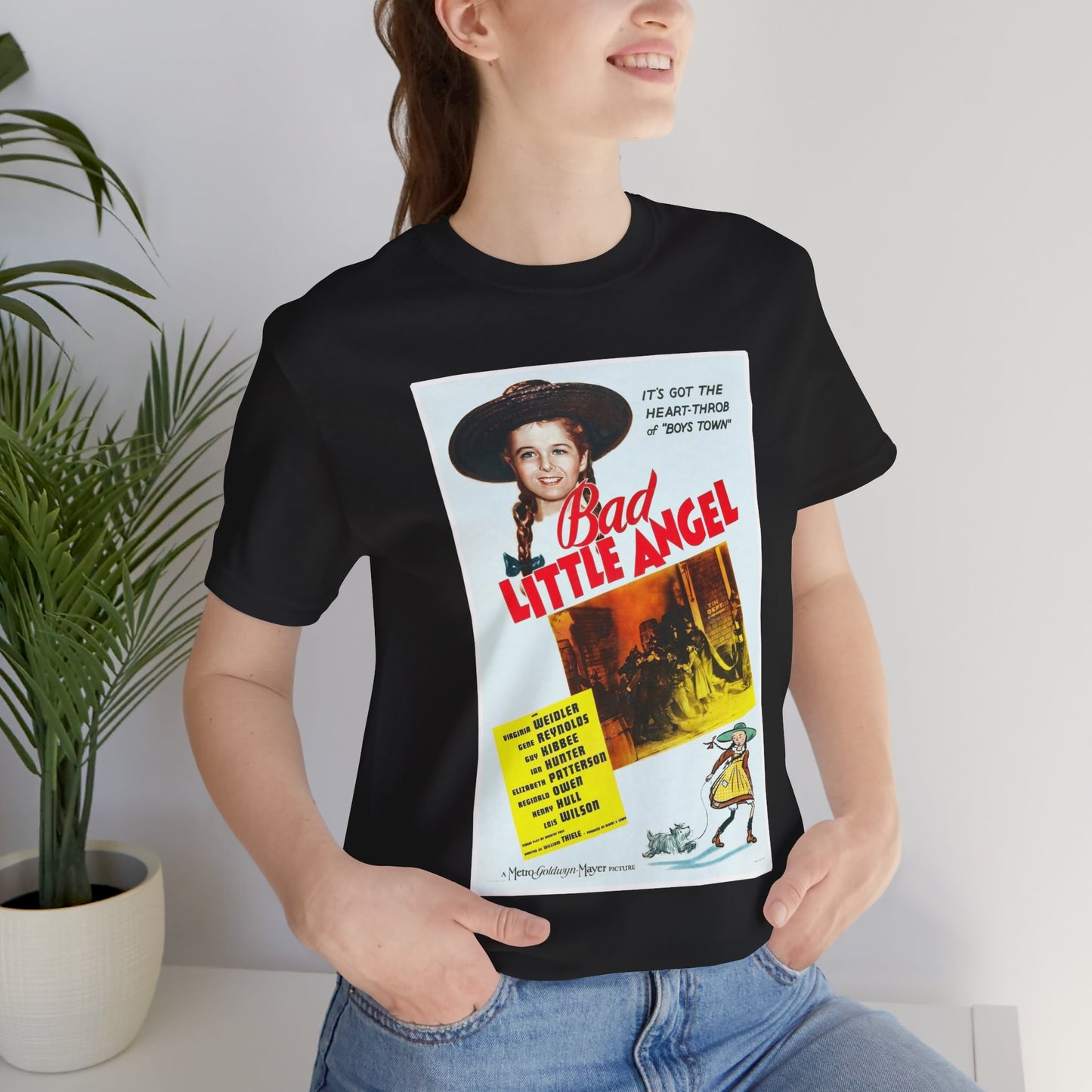 Vintage 'Bad Little Angel' Movie Poster T-Shirt - Retro Cinema Wear