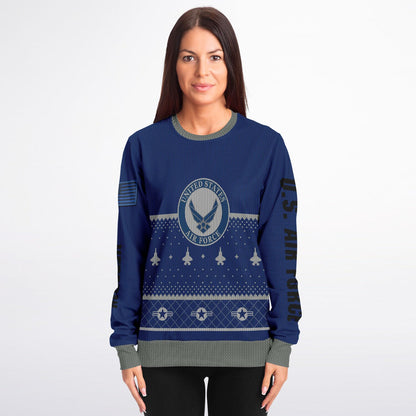 Air Force Veteran Ugly Sweater Sweatshirt