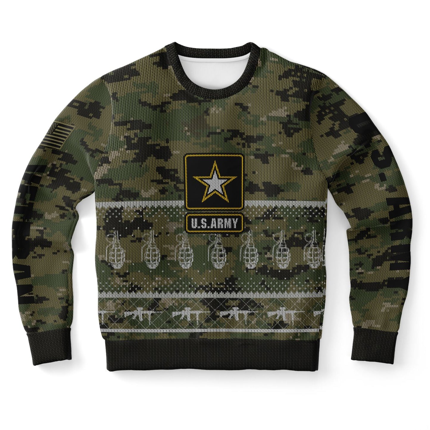 Army Veteran Ugly Sweater Sweatshirt