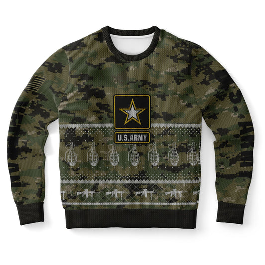 Army Veteran Ugly Sweater Sweatshirt