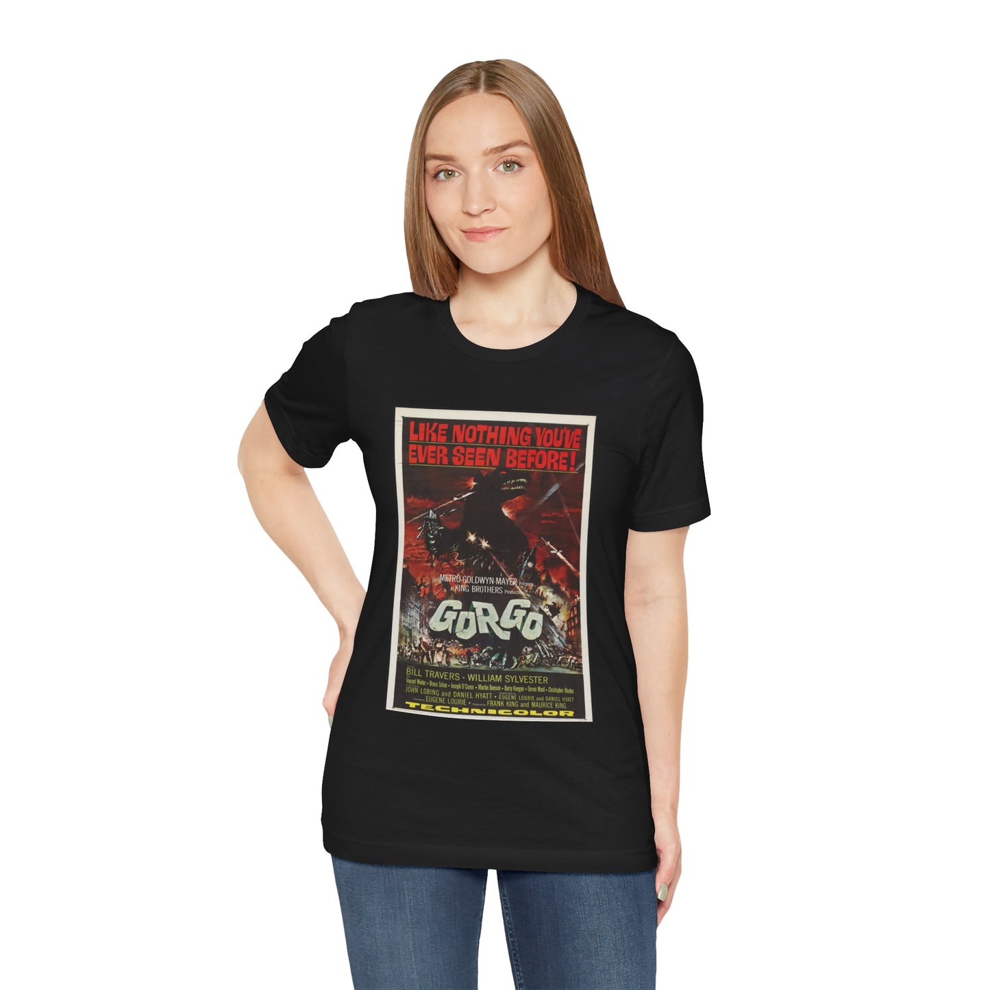 Vintage 'Gorgo' Movie Poster Men's T-Shirt - Retro Cinema Wear