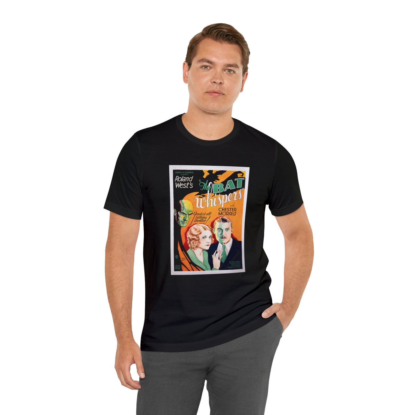 Vintage 'The Bat Whispers' Movie Poster T-Shirt - Retro Cinema Wear