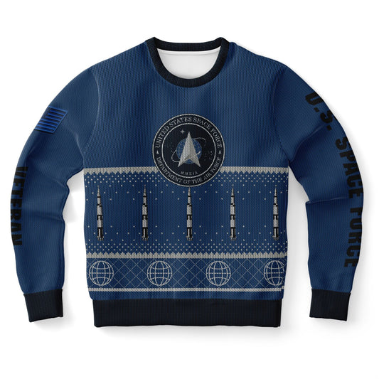 Space Force Veteran Ugly Sweater Sweatshirt