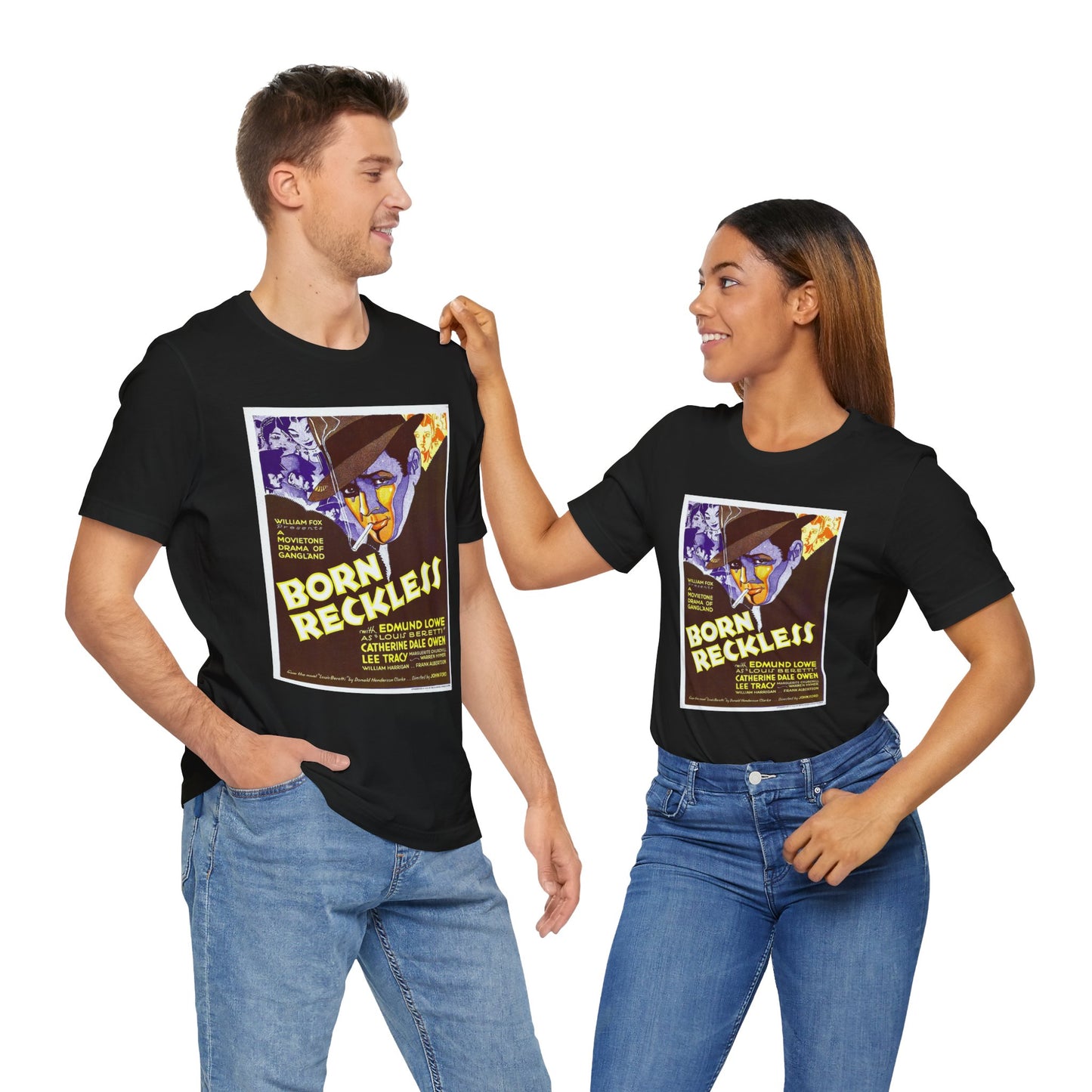 Born Reckless Vintage Movie Poster T-Shirt