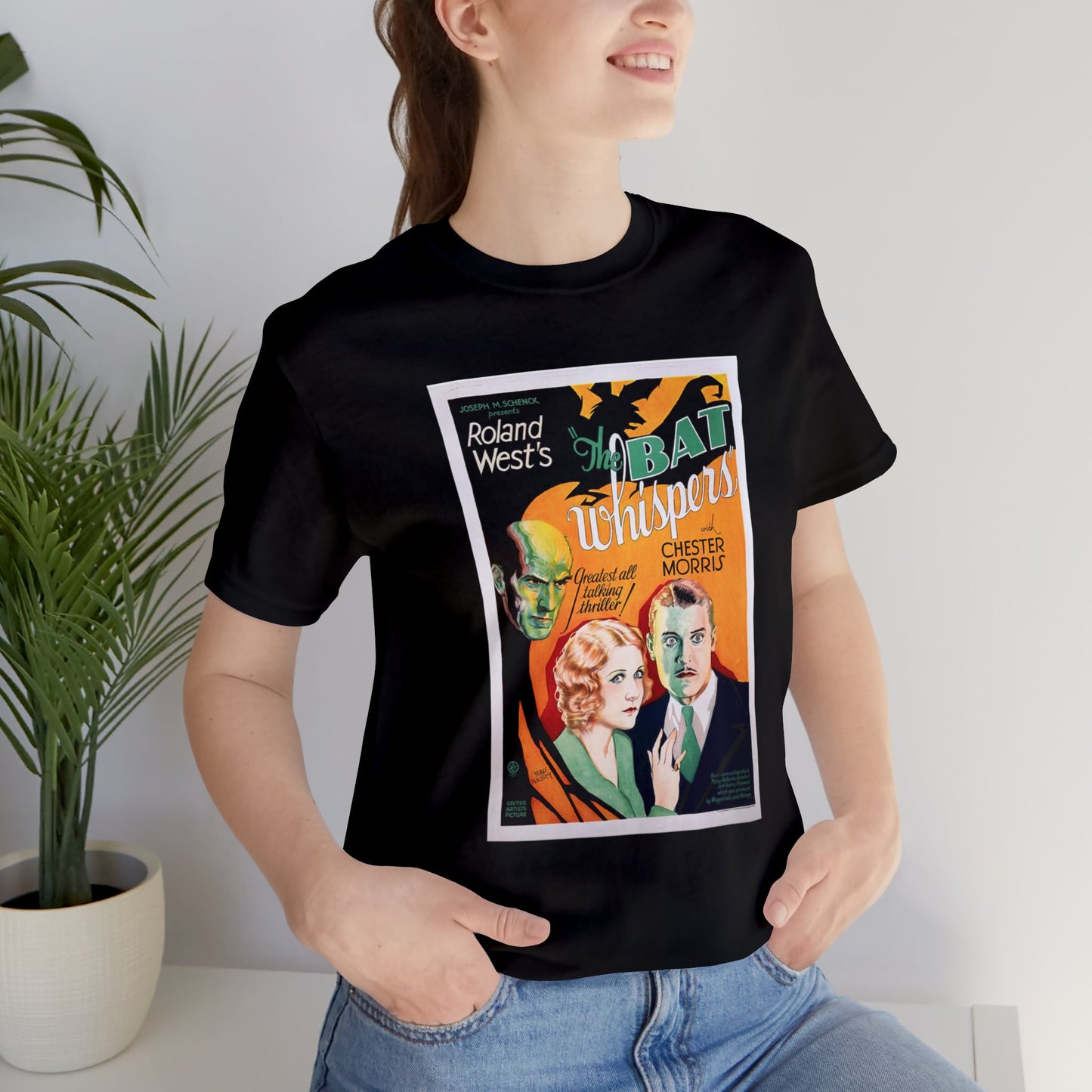 Vintage 'The Bat Whispers' Movie Poster T-Shirt - Retro Cinema Wear