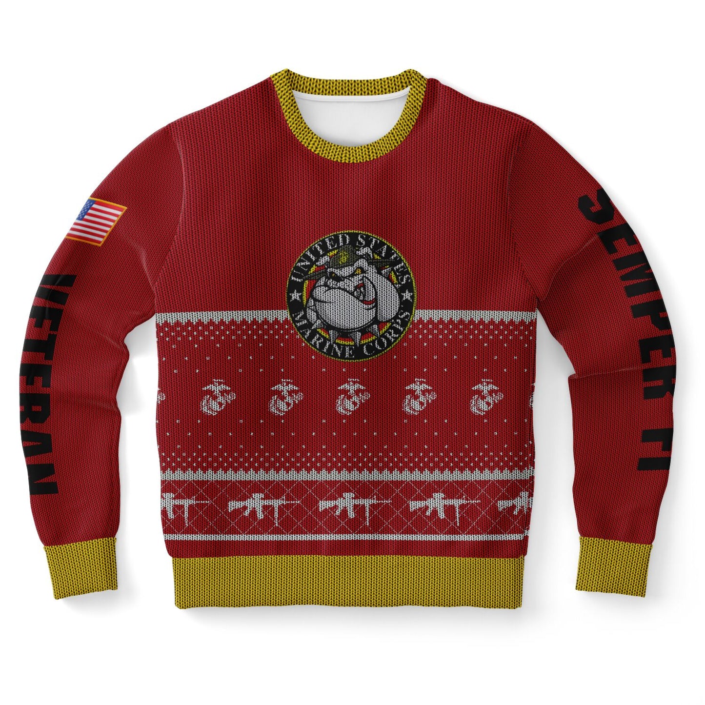 Marine Corps Veteran Ugly Sweater Sweatshirt