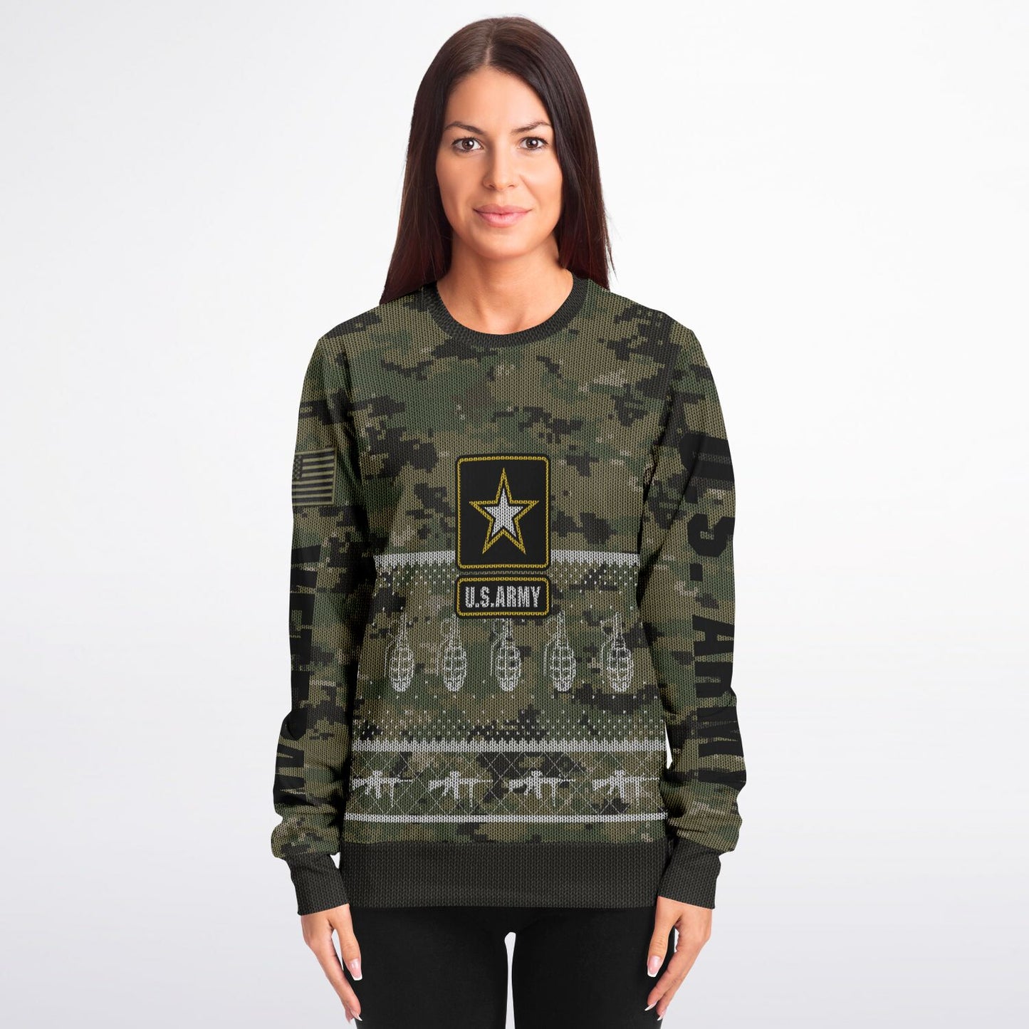 Army Veteran Ugly Sweater Sweatshirt