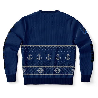 Coast Guard Veteran Ugly Sweater Sweatshirt