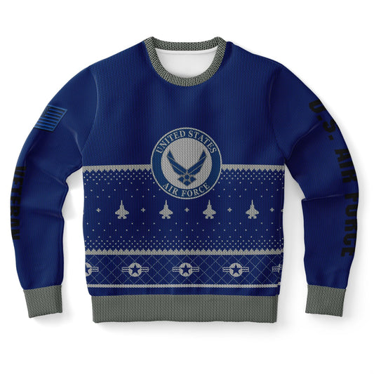 Air Force Veteran Ugly Sweater Sweatshirt