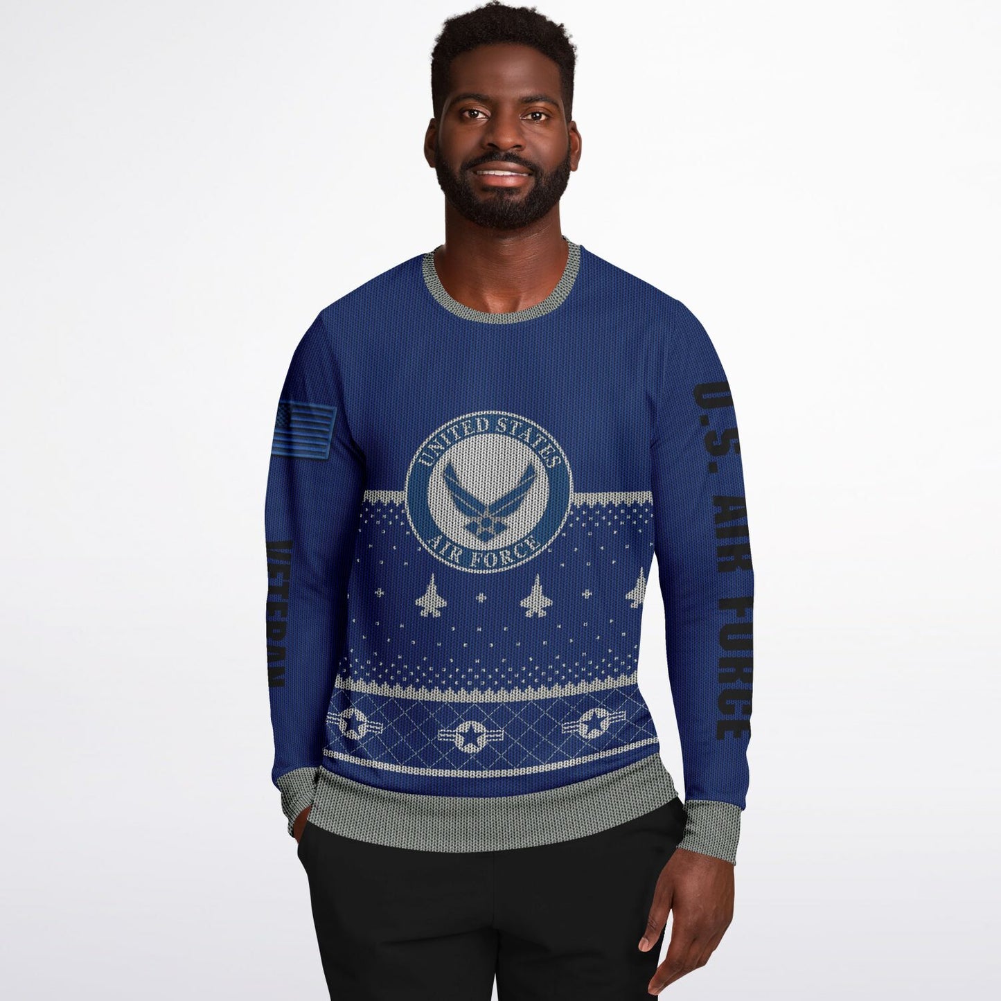 Air Force Veteran Ugly Sweater Sweatshirt