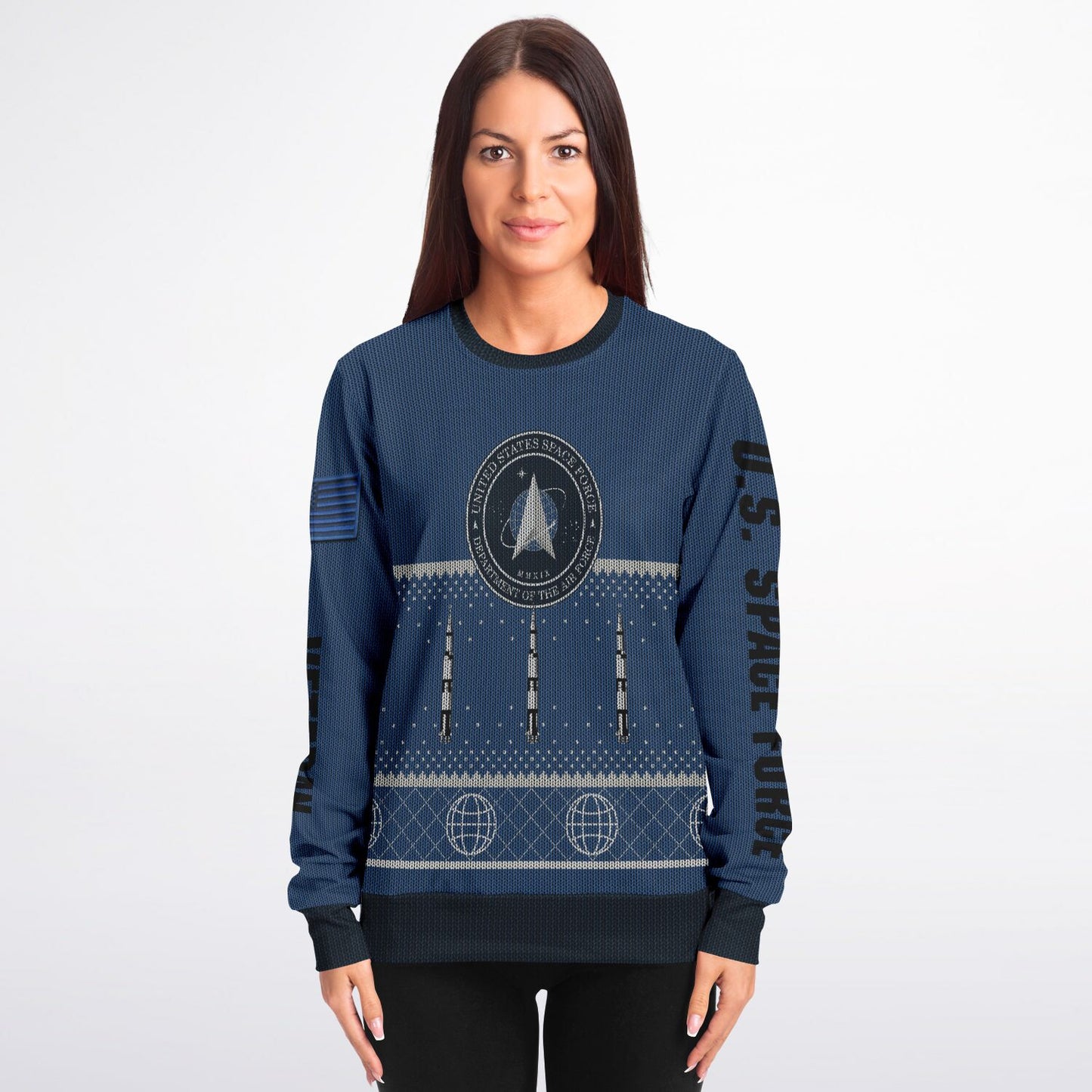 Space Force Veteran Ugly Sweater Sweatshirt