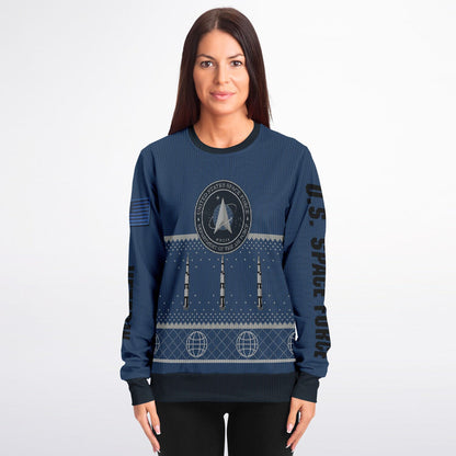 Space Force Veteran Ugly Sweater Sweatshirt