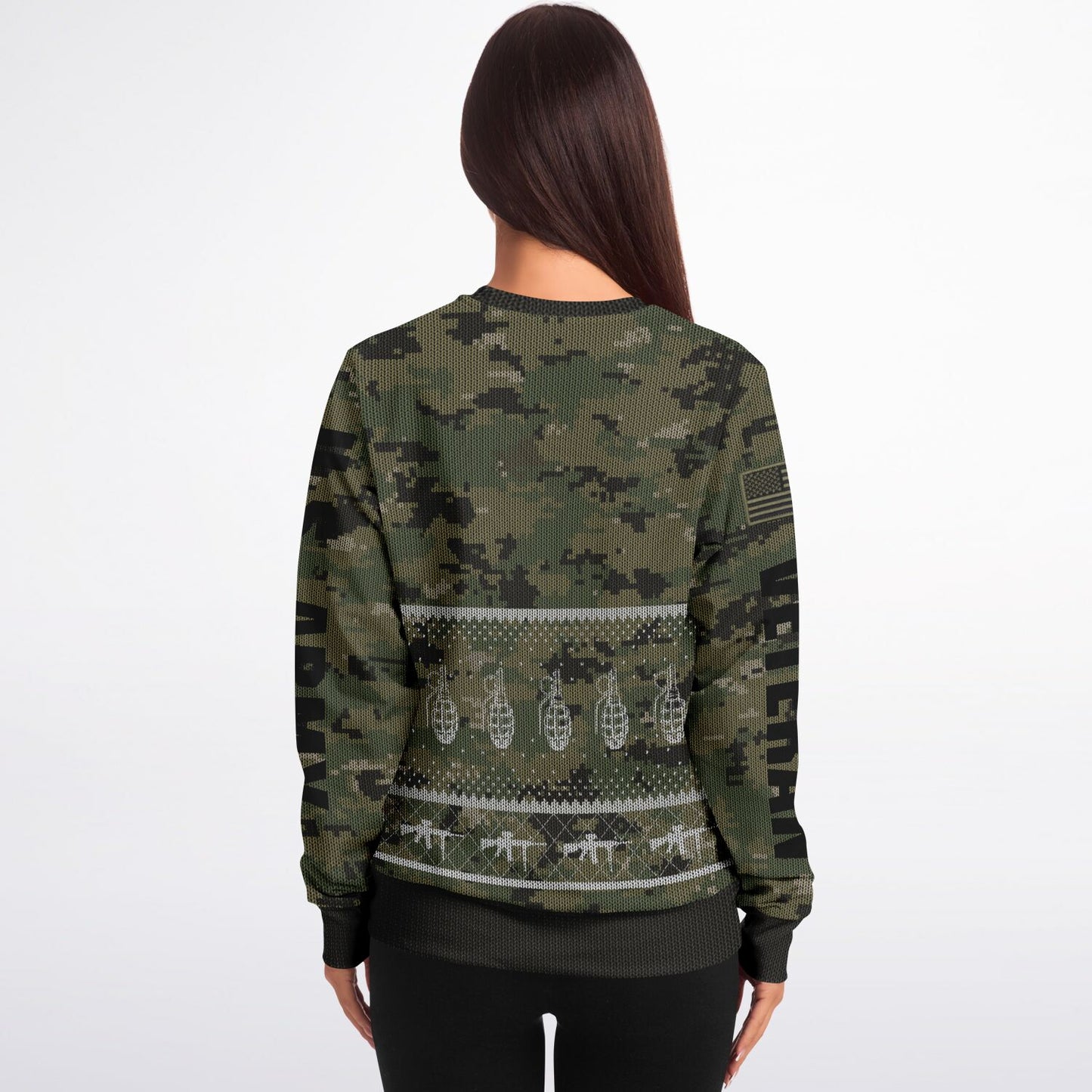 Army Veteran Ugly Sweater Sweatshirt