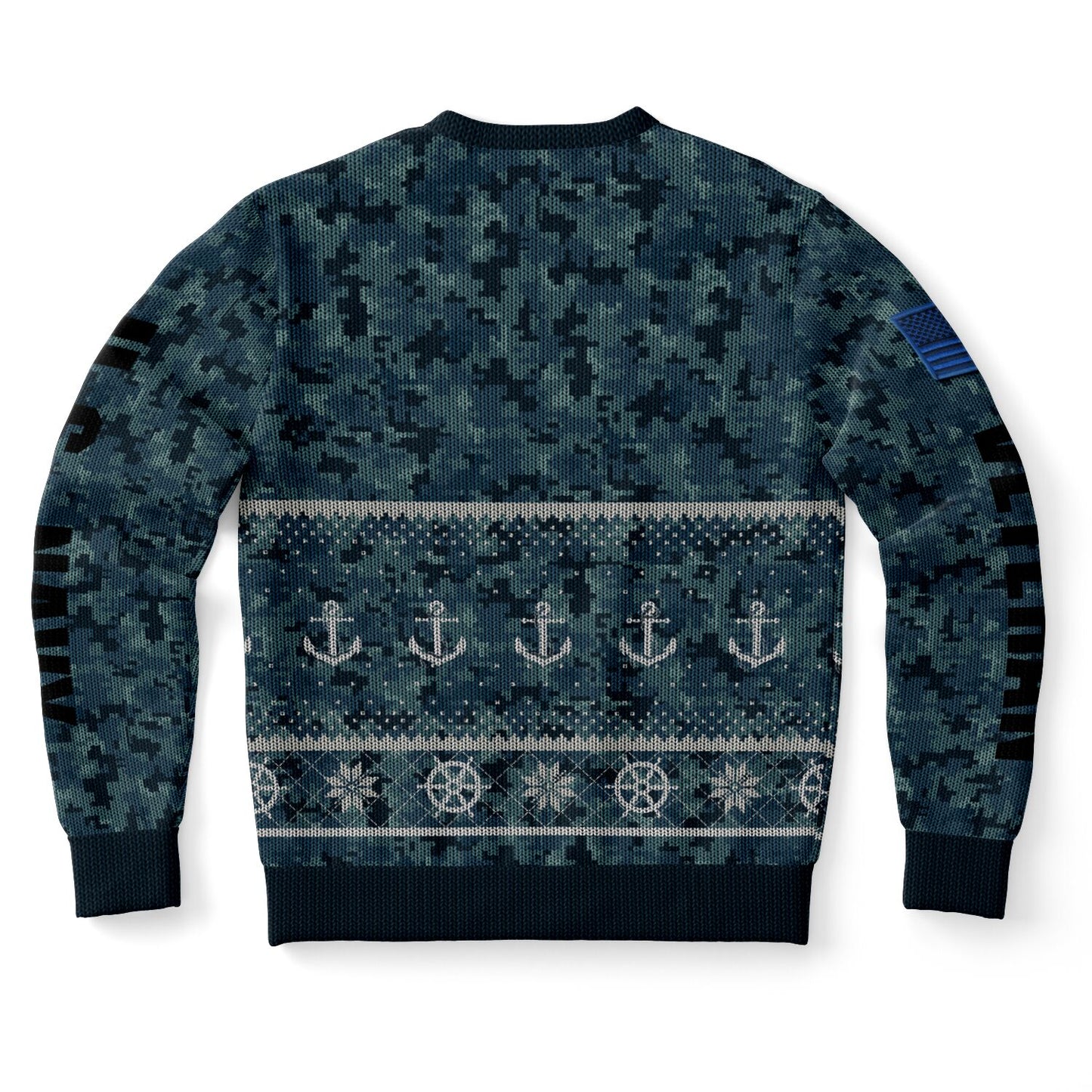 Navy Veteran Ugly Sweater Sweatshirt